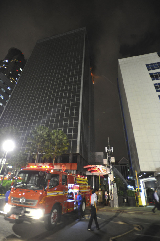 kebakaran gedung kosgoro