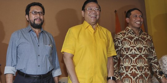 Bertemu Surya Paloh, Agung Laksono tegaskan Golkar gabung KIH