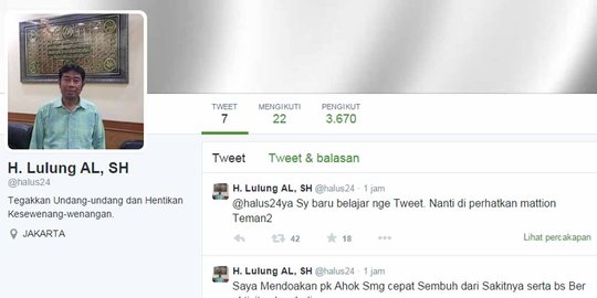 5 Kisah lucu Lulung akhirnya main Twitter