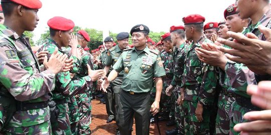 Buktikan kesiapsiagaan, Panglima TNI sidak Grup 1 Kopassus