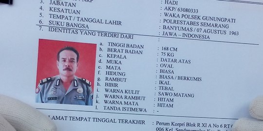 Malu, alasan AKP Hadi menyerahkan diri setelah 17 hari DPO