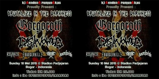 Sejumlah band boikot konser metal yang dihelat Ki Gendeng Pamungkas