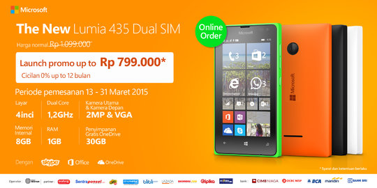 Awas, Lumia 435 Dual SIM hadir dengan promo super murah!