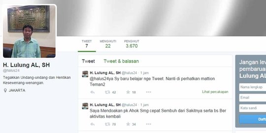 akun halus24 haji lulung telah memiliki kloningan rev1