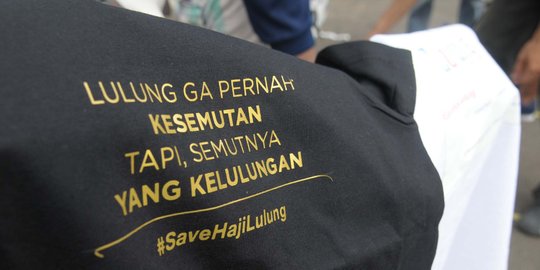 Ini kaos #SaveHajiLulung yang laku keras di Car Free Day