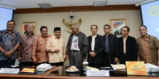 Usai dipanggil Jokowi, Ruki dkk bertemu pimpinan DPR