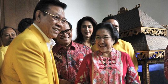 Temui Megawati, Agung Laksono dkk bahas kerjasama di parlemen