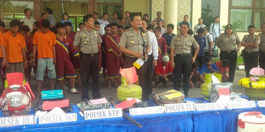 Dalam sepekan, Polresta Palembang tangkap 34 begal motor