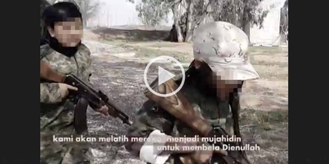 Polri usut video ISIS ajari anak Indonesia perang