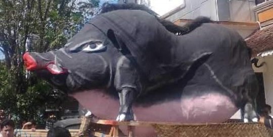 Kisah mistis di balik ogoh-ogoh celeng karya banjar Tenten