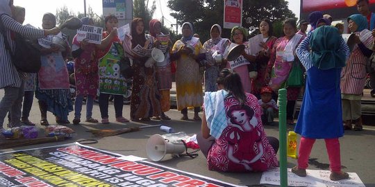 Aksi demo PRT Semarang tagih janji Jokowi