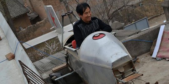 Demi bisa terbang, pria China bikin pesawat dari aluminium