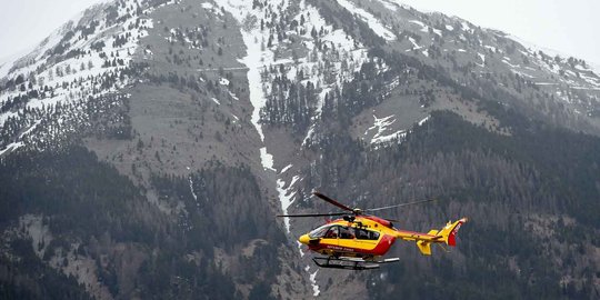 Kotak hitam Germanwings yang jatuh di Alpen ditemukan