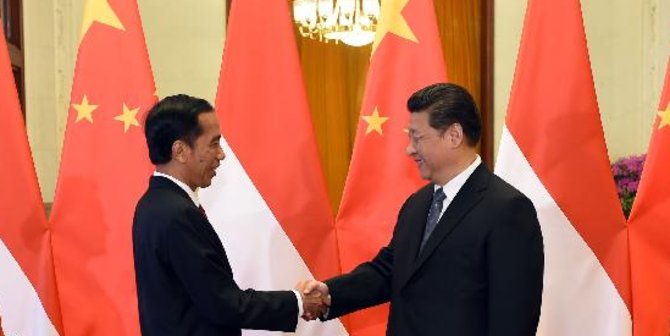 Bertemu Presiden China, Jokowi tak singgung Laut China Selatan