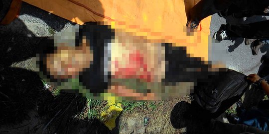 Warga di Pekanbaru geger temuan mayat penuh luka sabetan di selokan