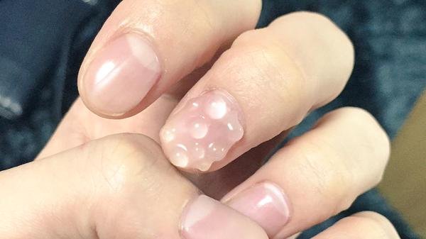 ilustrasi nail art water droplet