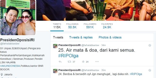 Ini tanggapan Farhat Abbas atas meninggalnya Olga Syahputra