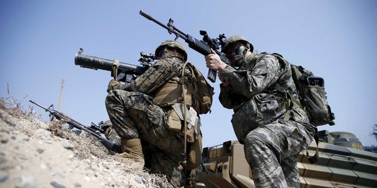 Ini latihan perang Korea Selatan-AS yang bikin Korut meradang