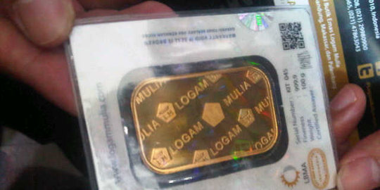 Harga emas Antam dibuka turun Rp 2 ribu, jadi Rp 546 ribu per gram