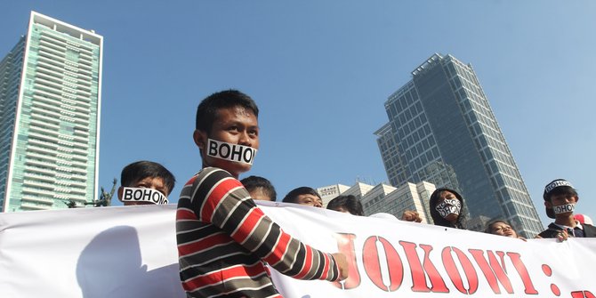 Sembako naik, mahasiswa Banten beri nilai merah pada kinerja Jokowi