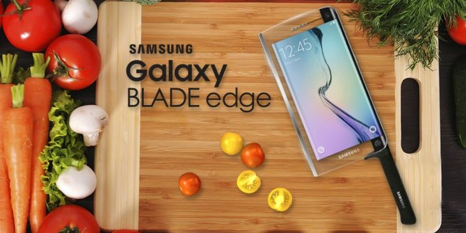 Untuk para 'Master Chef', Samsung ciptakan pisau Galaxy S6 Edge