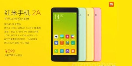 Xiaomi Redmi 2A ternyata lebih superior dengan prosesor baru