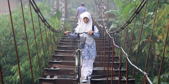 Menantang maut melintasi jembatan yang bikin merinding di Boyolali