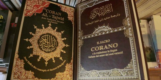 Menengok tampilan Alquran terjemahan bahasa Prancis dan Italia