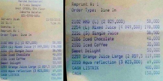 Marche, rumah makan pasang tarif isi baterai tak masuk akal