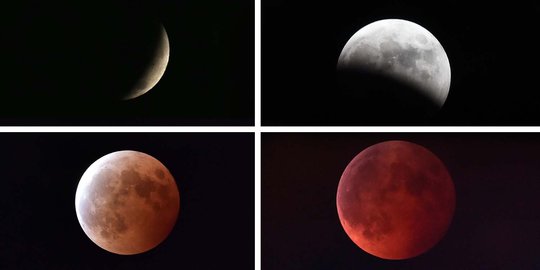 Ini alasan gerhana bulan total berwarna merah