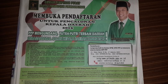 PPP Kubu Romi pede pasang iklan pendaftaran calon kepala daerah