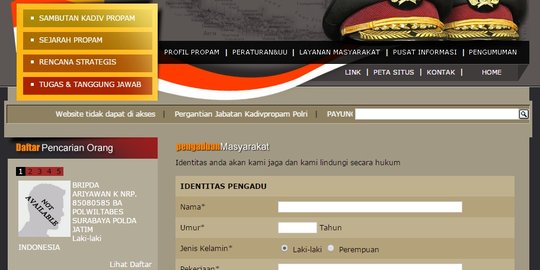 Lihat polisi nakal, laporkan ke sini