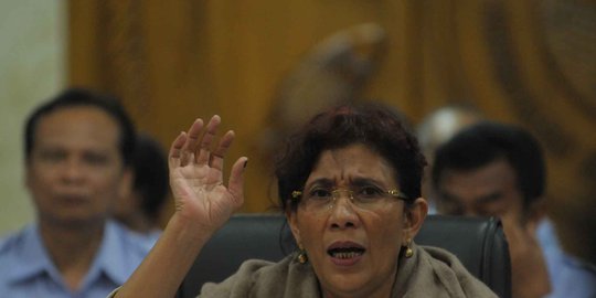 Menteri Susi sebut kapal berbendera Indonesia tertangkap di Thailand