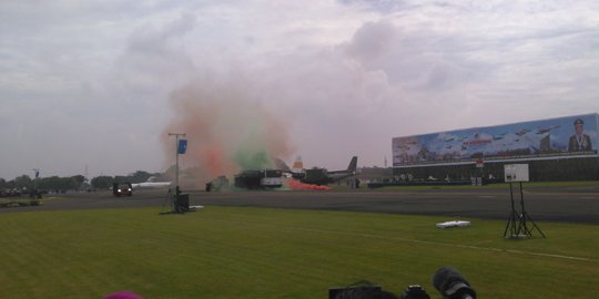 Atraksi pembebasan sandera TNI AU dramatis dan bikin warga merinding