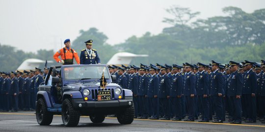 Kasau Agus Supriatna pimpin upacara HUT ke-69 TNI AU di Lanud Halim