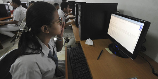 UN online overload, siswa di Pekanbaru tidak bisa masukkan jawaban