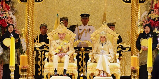 Ini pernikahan mewah putra Sultan Brunei yang bertabur emas