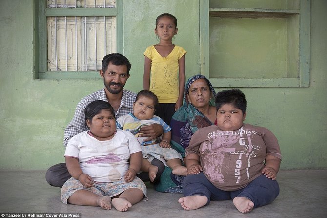 keluarga miskin india obesitas