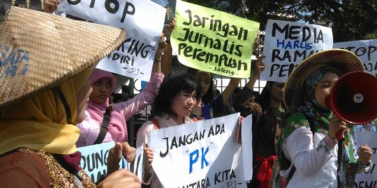 Jelang Hari Kartini, jurnalis wanita demo hadang mobil Wagub Jateng