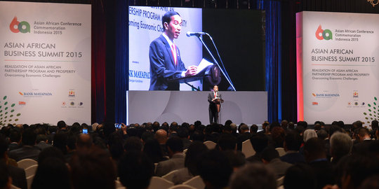 Presiden Jokowi bicara soal bisnis di Konferensi Asia Afrika