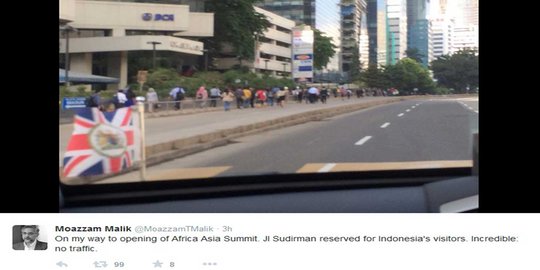 Unggah foto jalan Jakarta lancar, Dubes Inggris di-bully