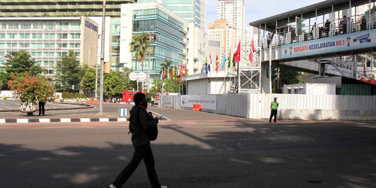 Konferensi Asia-Afrika, Sudirman-Thamrin sepi