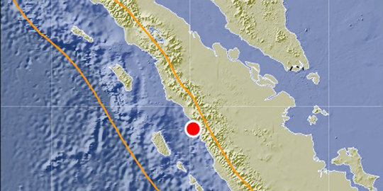 Gempa 5,1 SR guncang pesisir selatan Sumatera Barat