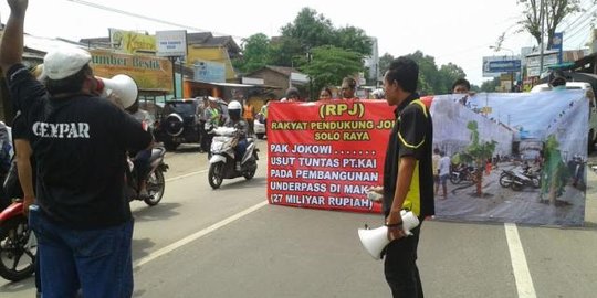 Underpass rusak, warga desak Jokowi usut PT KAI