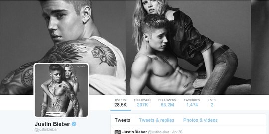 Setengah dari followers Justin Bieber ternyata akun palsu!