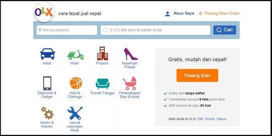OLX berganti wajah, cari barang makin mudah