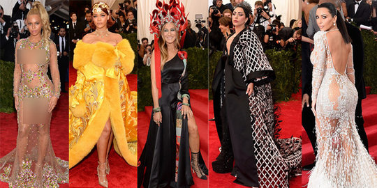 Met Gala 2015 bertabur bintang dengan busana 'berani'