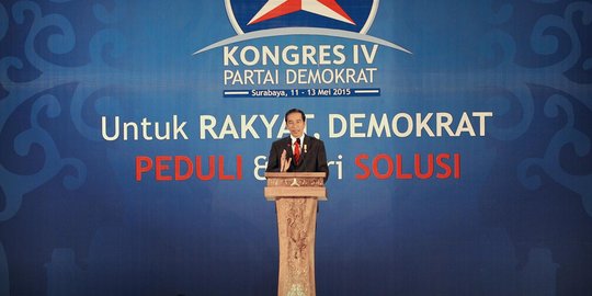 Berjas ke Kongres Demokrat, Jokowi tak mau kalah rapi dari SBY