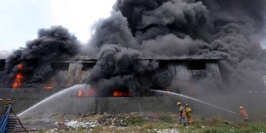 Kebakaran di pabrik Filipina, 48 orang tewas
