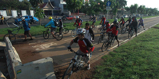 Jalur sepeda  dibikin kini gowes di  Malang  bisa lebih 